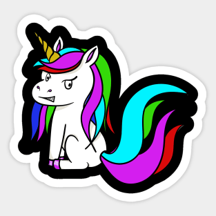 Unicorn Evil Eyes Team or Gift Shirt Sticker